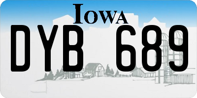IA license plate DYB689
