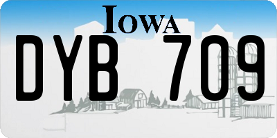 IA license plate DYB709