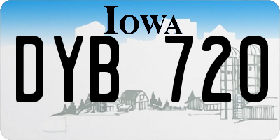 IA license plate DYB720