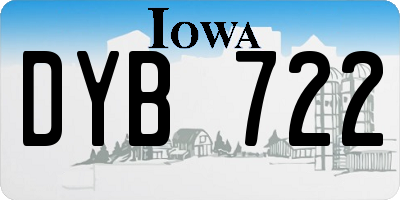 IA license plate DYB722