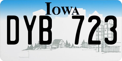 IA license plate DYB723