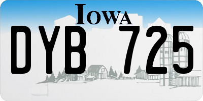 IA license plate DYB725