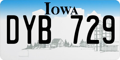 IA license plate DYB729