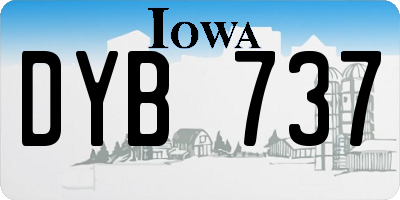 IA license plate DYB737