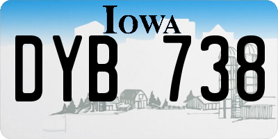 IA license plate DYB738