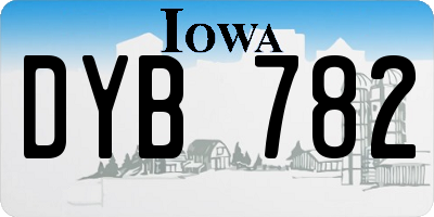 IA license plate DYB782