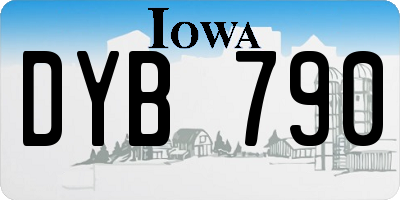 IA license plate DYB790