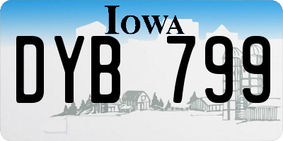 IA license plate DYB799