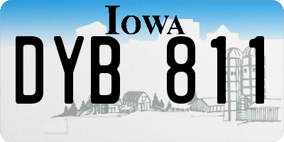 IA license plate DYB811
