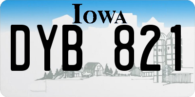 IA license plate DYB821