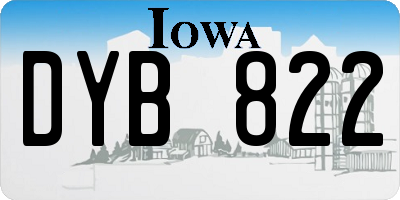 IA license plate DYB822