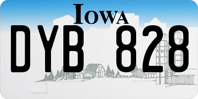 IA license plate DYB828
