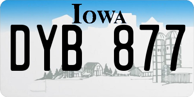 IA license plate DYB877