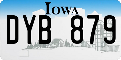 IA license plate DYB879