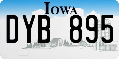 IA license plate DYB895