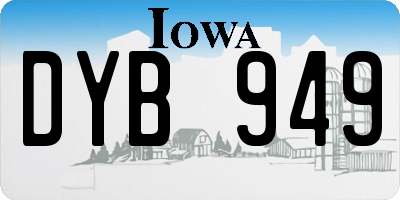 IA license plate DYB949