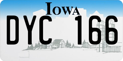 IA license plate DYC166