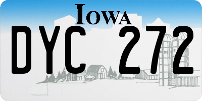 IA license plate DYC272