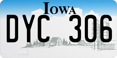 IA license plate DYC306