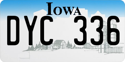 IA license plate DYC336