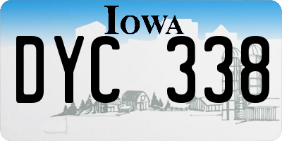 IA license plate DYC338