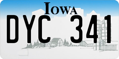 IA license plate DYC341