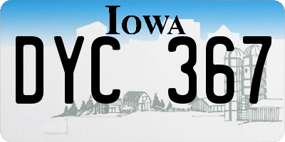IA license plate DYC367