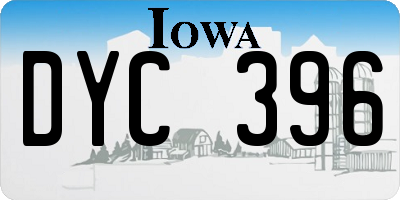 IA license plate DYC396