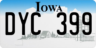IA license plate DYC399