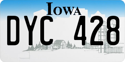 IA license plate DYC428