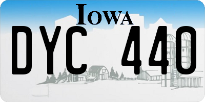 IA license plate DYC440