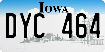 IA license plate DYC464