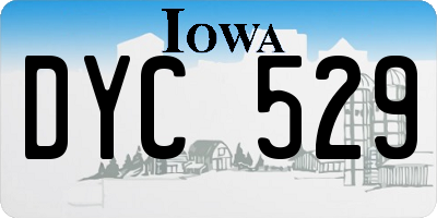 IA license plate DYC529