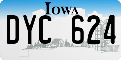 IA license plate DYC624