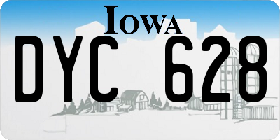 IA license plate DYC628