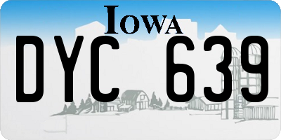 IA license plate DYC639