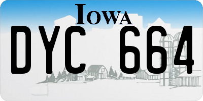 IA license plate DYC664