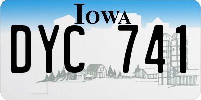 IA license plate DYC741