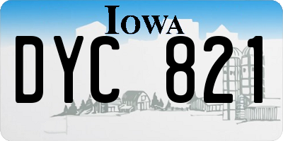 IA license plate DYC821