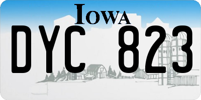 IA license plate DYC823