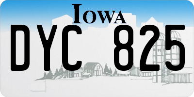 IA license plate DYC825