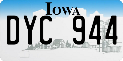 IA license plate DYC944