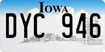 IA license plate DYC946