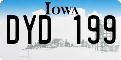 IA license plate DYD199