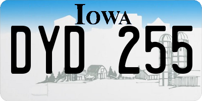 IA license plate DYD255