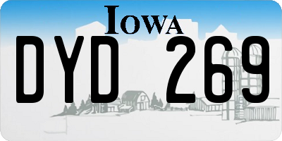 IA license plate DYD269