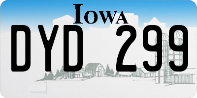 IA license plate DYD299
