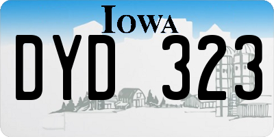 IA license plate DYD323