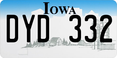 IA license plate DYD332