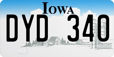 IA license plate DYD340